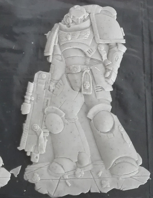 Space Warrior Low Relief